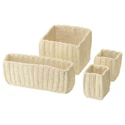 ست چهارتایی سبد حمام ایکیا NORDRANA