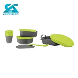 ست ظرف ارزان ست ظروف 8 تکه کریویت Crivit Camping Dining Set - زاگرس اسپرت