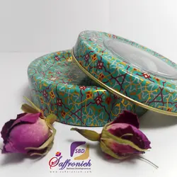 قوطی فلزی 3 گرمی طرح فیروزه 50 عددی