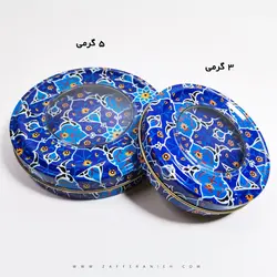 قوطی فلزی 5 گرم طرح کاشی 50 عددی