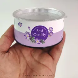 قوطی مقوایی با درب کریستالی پک 20 تایی