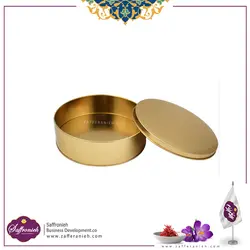 قوطی فلزی طلایی قطر 6.5 (100 عددی)