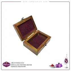 جعبه چوبی طرح کاشی مدل پولک 11*8