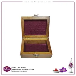 جعبه چوبی طرح کاشی مدل پولک 11*8