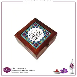 جعبه چوبی کاشی سنتی مدل مشتاق 15*15