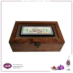 جعبه چوبی طرح کاشی مدل جلفا (15*25)