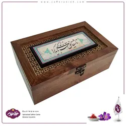 جعبه چوبی طرح کاشی مدل جلفا (15*25)