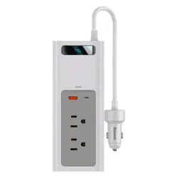 مبدل برق خودرو بیسوس مدل Baseus 150W In-car Inverter - آوند موبایل - فروش آنلاین انواع گوشی هوشمند و لوازم جانبی - سامسونگ، شیائومی، هواوی، موتورولا، نوکیا، انکر