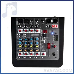 خرید میکسر الن اند هیت 6 کانال Allen & Heath - ZED6FX | نمایندگی رسمی الن اند هیت
