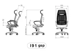 صندلی مدیریتی i91 لیو