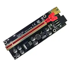 رایزر کارت گرافیک PCI Express x1 به PCI Express x16 مدل RISER 009S-PLUS طلایی برد مشکی