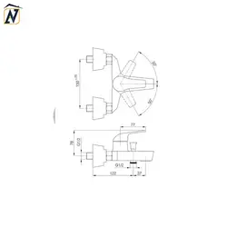 شیر توالت ریسکو مدل نادیا