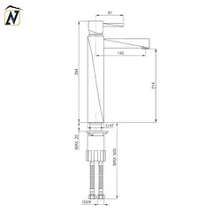 شیر روشویی ریسکو مدل اکو