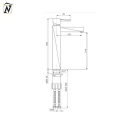 شیر روشویی ریسکو مدل اسکرو