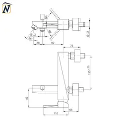 شیر ظرفشویی ریسکو مدل اسکرو