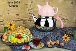 كتري قوري لوله دار فلورا كف چدن       كد   :    3065