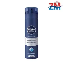 ژل اصلاح مردانه نیوآ مدل PROTECT AND CARE حاوی عصاره آلوئه ورا حجم 200 میل