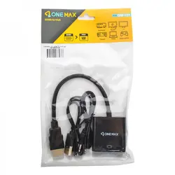 مبدل کابل تبدیل HDMI به VGA+Sound وان مکس (ONE MAX)