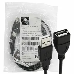 کابل افزایش 1.8M.USB دفترچه دار HP