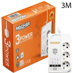 محافظ برق ماچر 3M 3Port ارت دار MR241