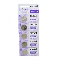 باتری سکه ای Maxell مدل CR2032 اورجینال(کارتی 5 تایی)
