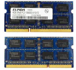 رم لپ تاپ الپیدا ELPIDA DDR3 4GB 1333MHz