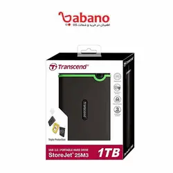 هارد اکسترنال transcend مدل StoreJet 25M3 ظرفیت 2 ترابایت