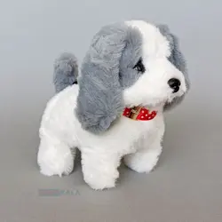 عروسک توله سگ ناز همراه با قلاده