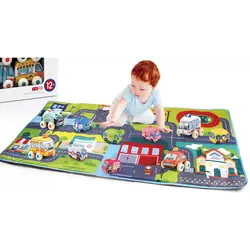 زیرانداز بازی کودک هانگر شهر ترافیکی