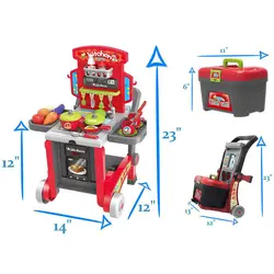 آشپزخانه چمدانی اسباب بازی ژیانگ چنگ