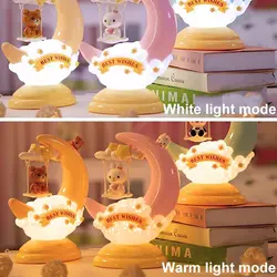 چراغ خواب کودک طرح عروسکی Moon Lamp