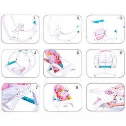 نی‌نی لای لای سه کاره و تاشو صورتی kehongsheng