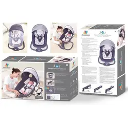 گهواره و تاب برقی سه کاره بنفش ماستلا Mastela