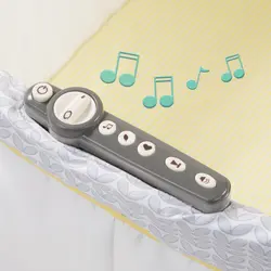 تخت و گهواره اتوماتیک و موزیکال چوبی طوسی سامر summer