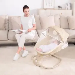 گهواره و تاب برقی سه کاره کرم ماستلا Mastela