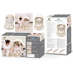 گهواره و تاب برقی سه کاره کرم ماستلا Mastela