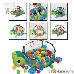 تشک بازی و استخر توپ طرح لاکپشت