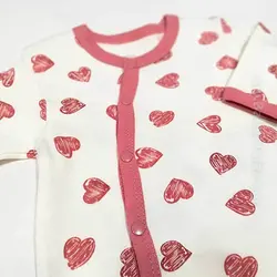 سرهمی نوزاد ترکیه ای دو عددی گلبهی و سفید