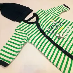 سرهمی نوزاد ترکیه ای دو عددی سرمه ای و سبز