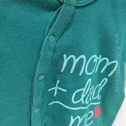 سرهمی نوزاد ترکیه ای دو عددی سبز