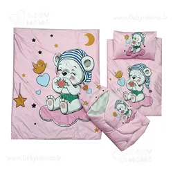 سرویس خواب مخمل چاپی خرس کیوت