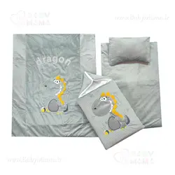 سرویس خواب مخمل کبریتی مدل دایناسور