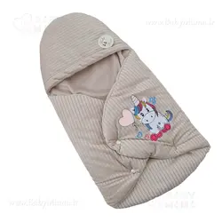 قنداق فرنگی مخمل کبریتی گلدوزی تک شاخ