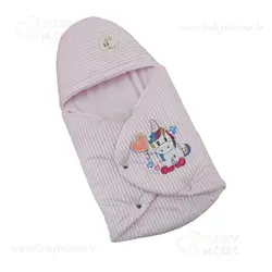 قنداق فرنگی مخمل کبریتی گلدوزی تک شاخ