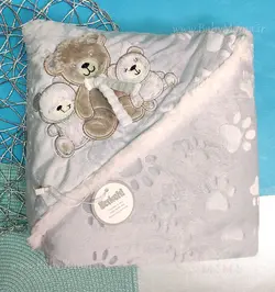 پتو دورپیچ جعبه ای گلدوزی عروسکی