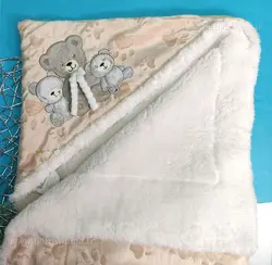 پتو دورپیچ جعبه ای گلدوزی عروسکی