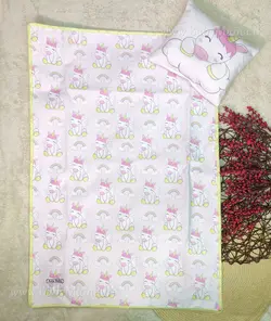 زیر انداز مخمل چاپی بالش دار