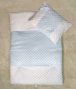 تشک و بالش دورو مخمل توپی
