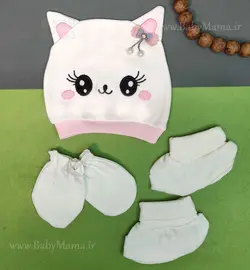 ست کلاه، دستکش و پاپوش گلدوزی کارتونی