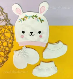 ست کلاه، دستکش و پاپوش گلدوزی کارتونی